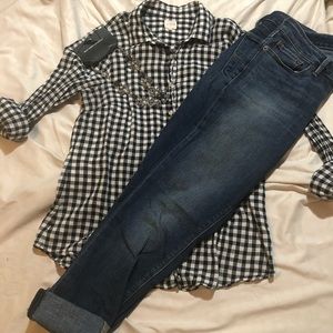 J Crew The Perfect Shirt- Gingham